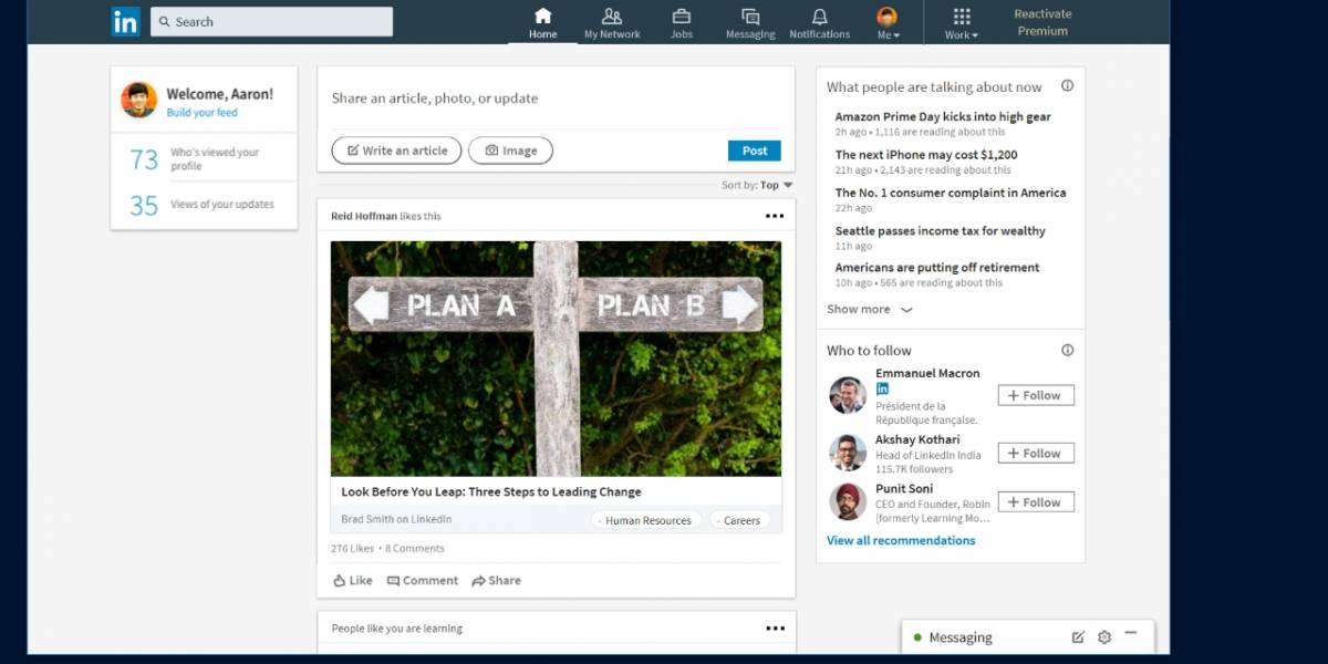 LinkedIn lanza su aplicación para Windows 10