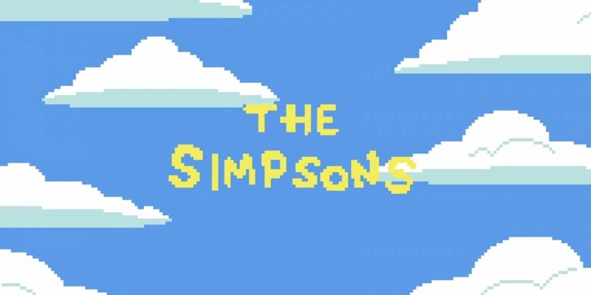 Publican tributo en pixel art para Los Simpsons