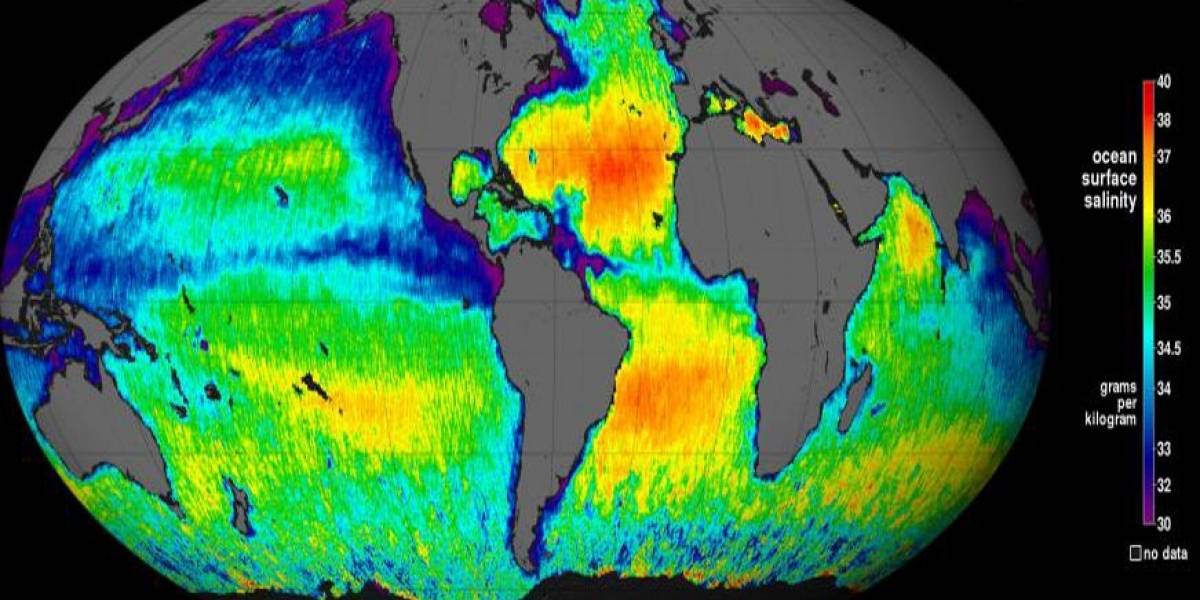 El SAC-D/Aquarius produce su primer mapa global de la salinidad de los océanos