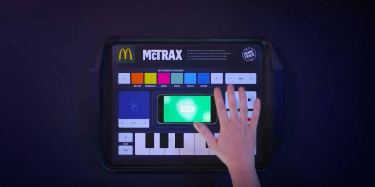 McDonald's McTrax es un mantel de papel para crear música