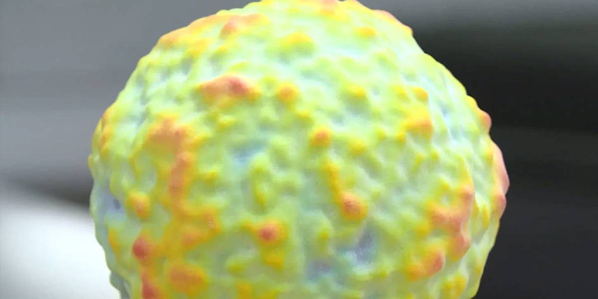 Científicos imprimen en 3D un modelo del universo que cabe en la mano