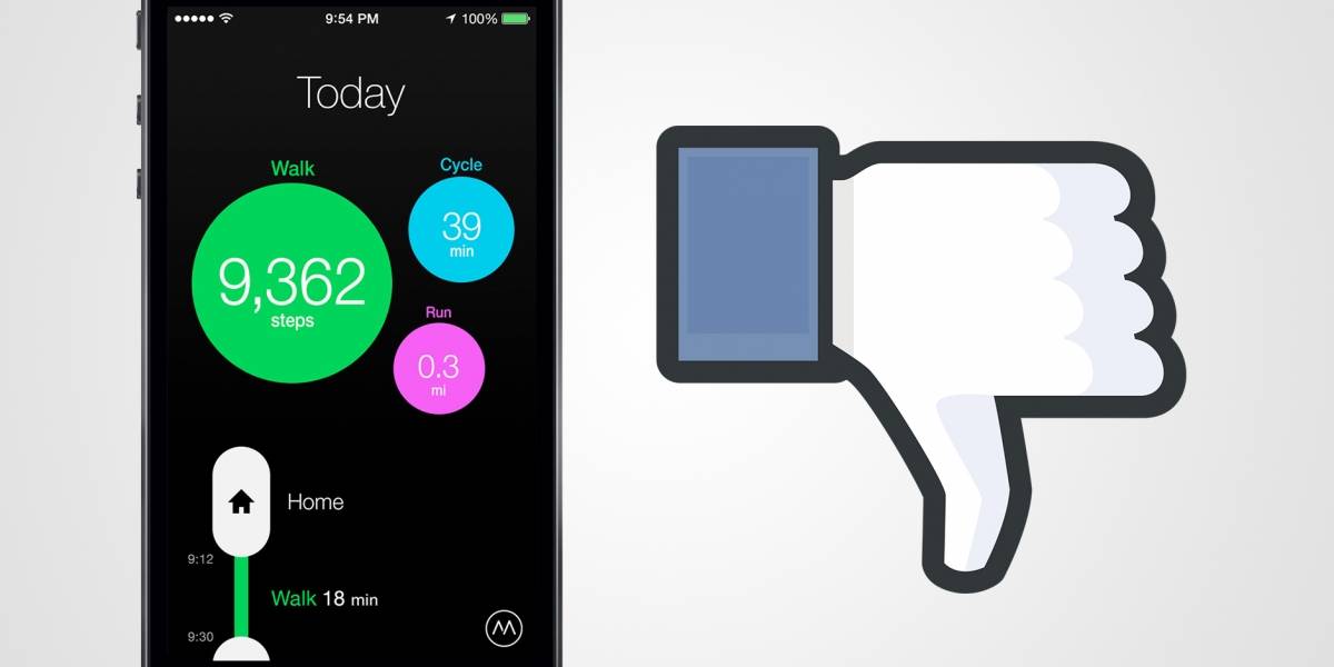 Moves cambia los términos de uso para compartir datos con Facebook