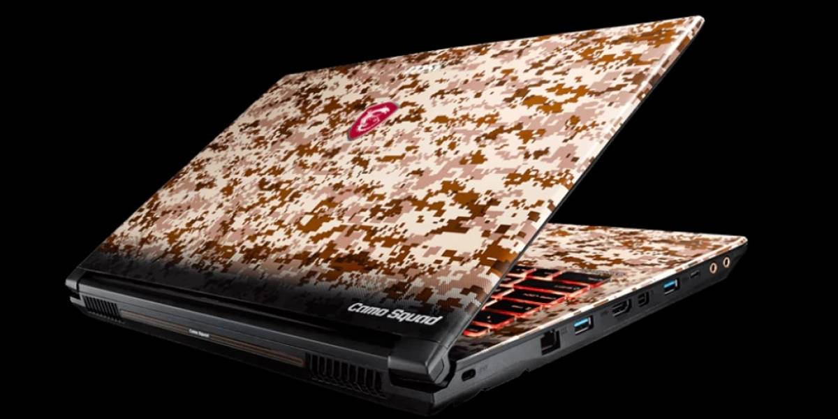 MSI Camo Squad es una laptop para gamers de mal gusto