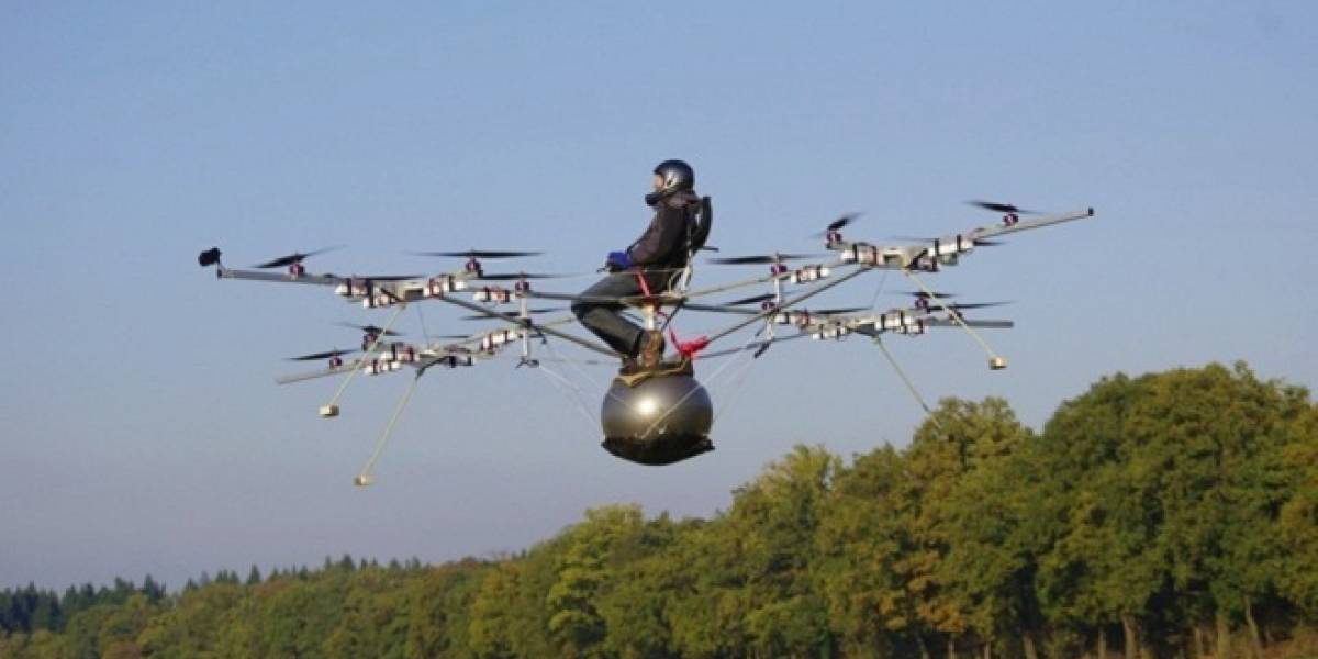 El primer multicóptero tripulado parece una silla de ejecución en el aire (video)