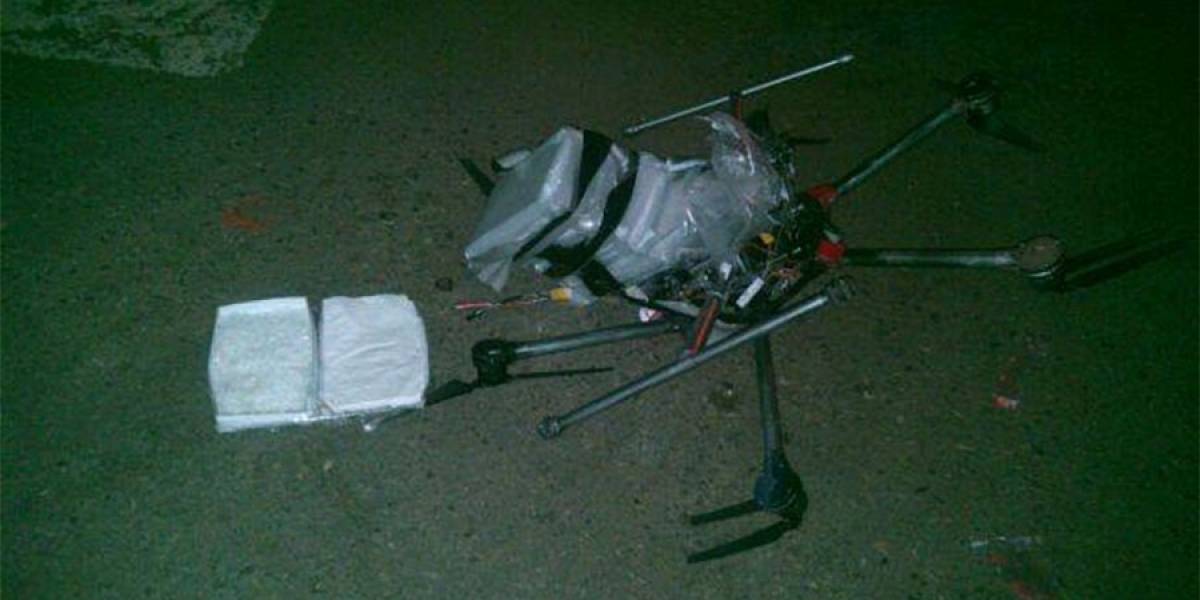 Dron que transportaba cocaína se desploma en Tijuana