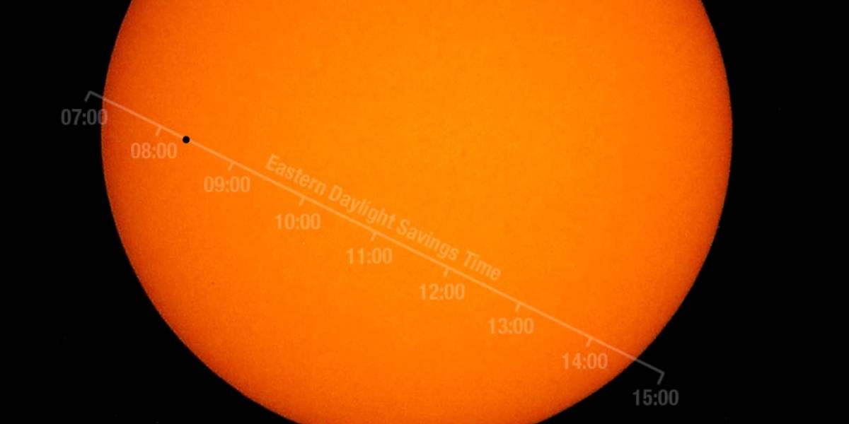 Así lucirá Mercurio cuando pase frente al Sol, según la NASA