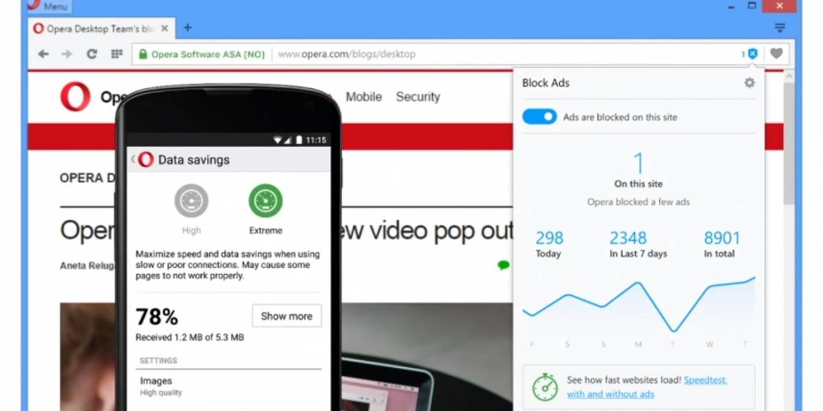 Opera listo para acabar con la publicidad en la versión estable