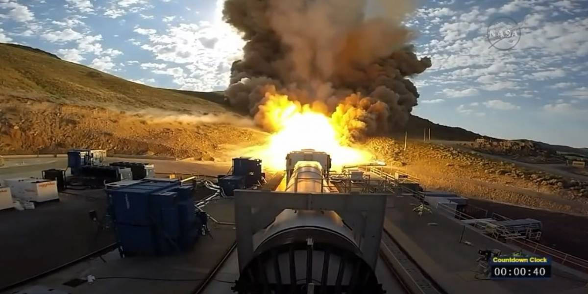 NASA libera video de su prueba de cohete para misión a Marte