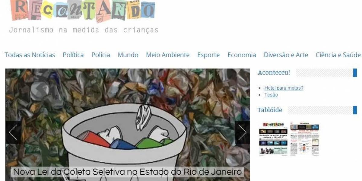 Recontando: Web creada por periodistas brasileños que adapta las noticias para los niños