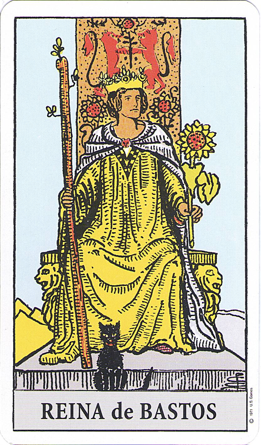 reina de bastos reina de bastos tarot