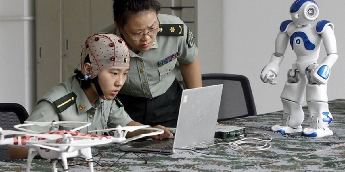Los futuros robots militares chinos serán controlados por la mente de un comandante