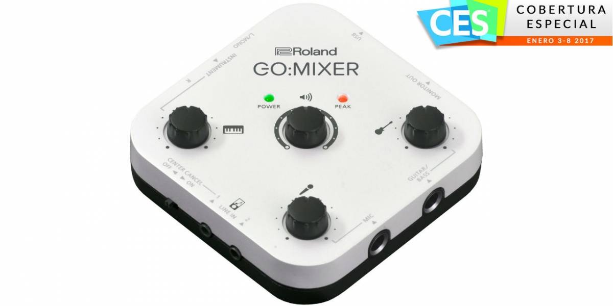 Roland lanza pequeño mixer para YouTubers y podcasters #CES2017