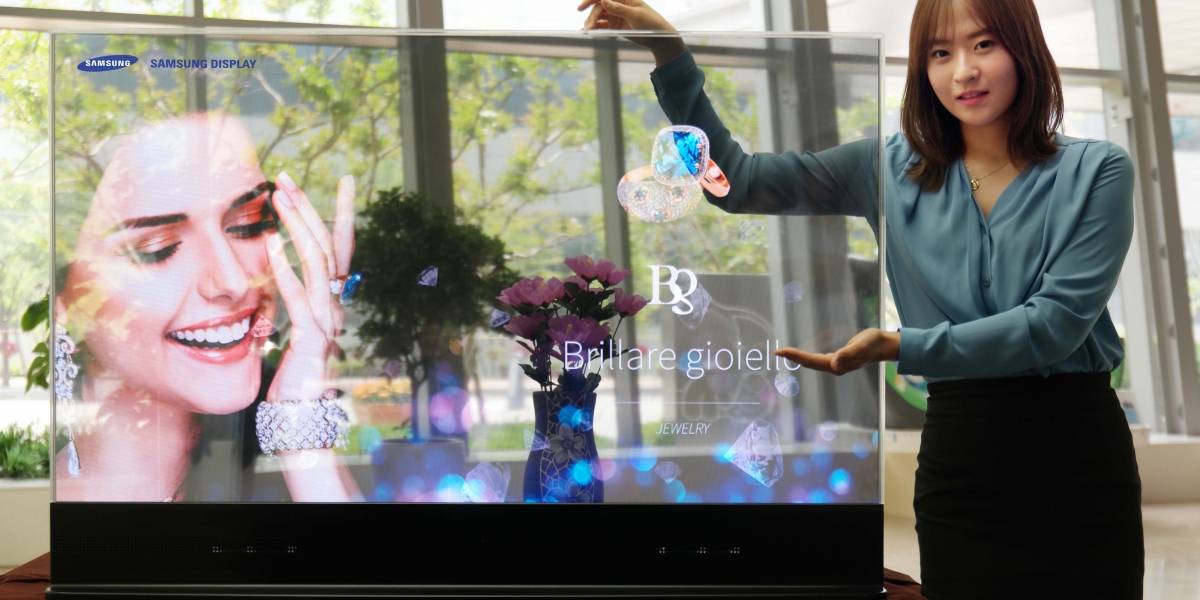 Samsung anuncia el primer panel OLED transparente
