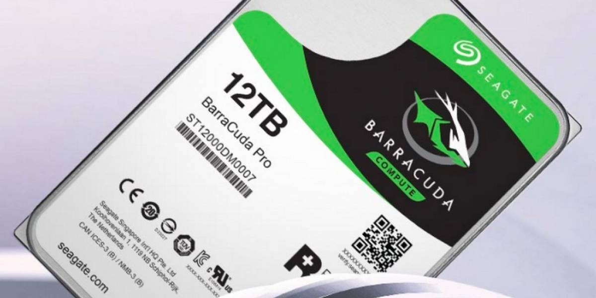 Seagate BarraCuda Pro es un nuevo disco duro de 12 TB