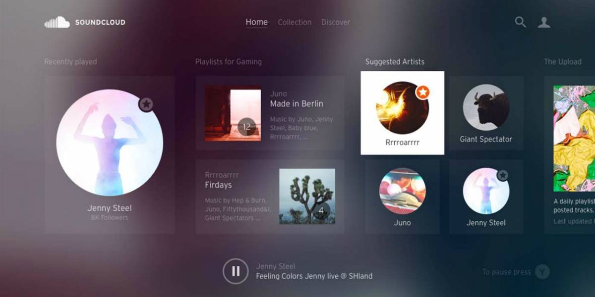 SoundCloud ya disponible para Windows 10 y Xbox One
