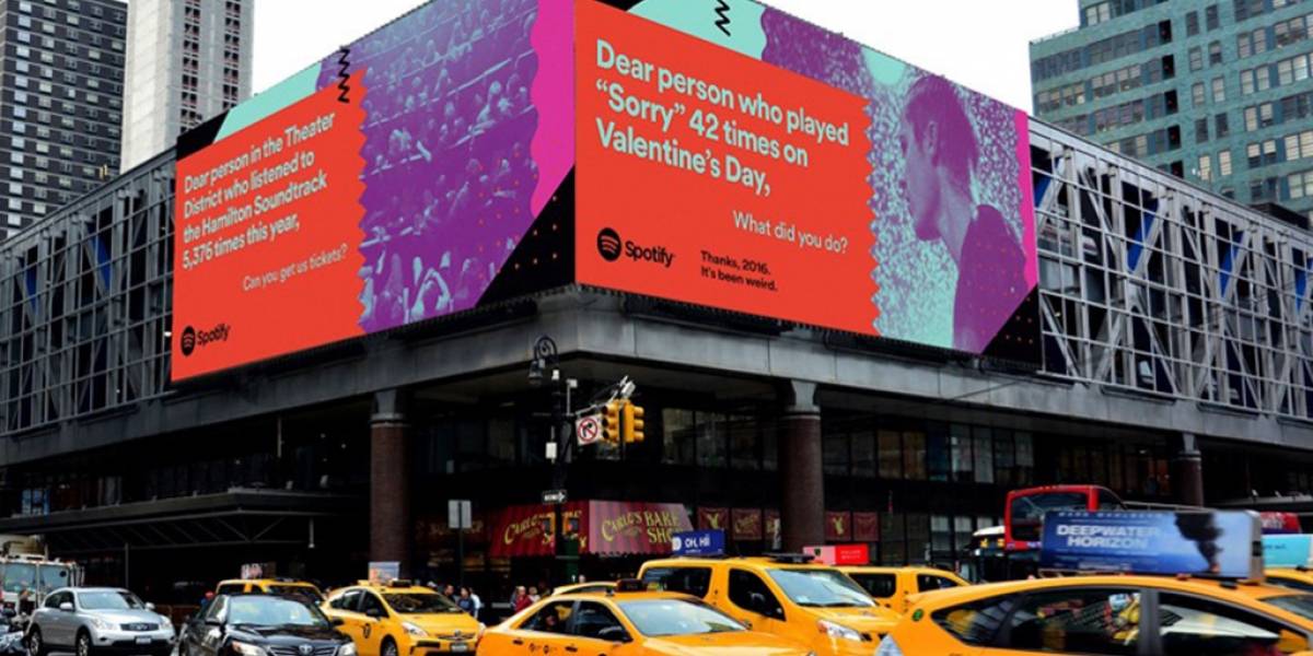 Spotify lanza nueva campaña: "Gracias 2016, ha sido un año raro"