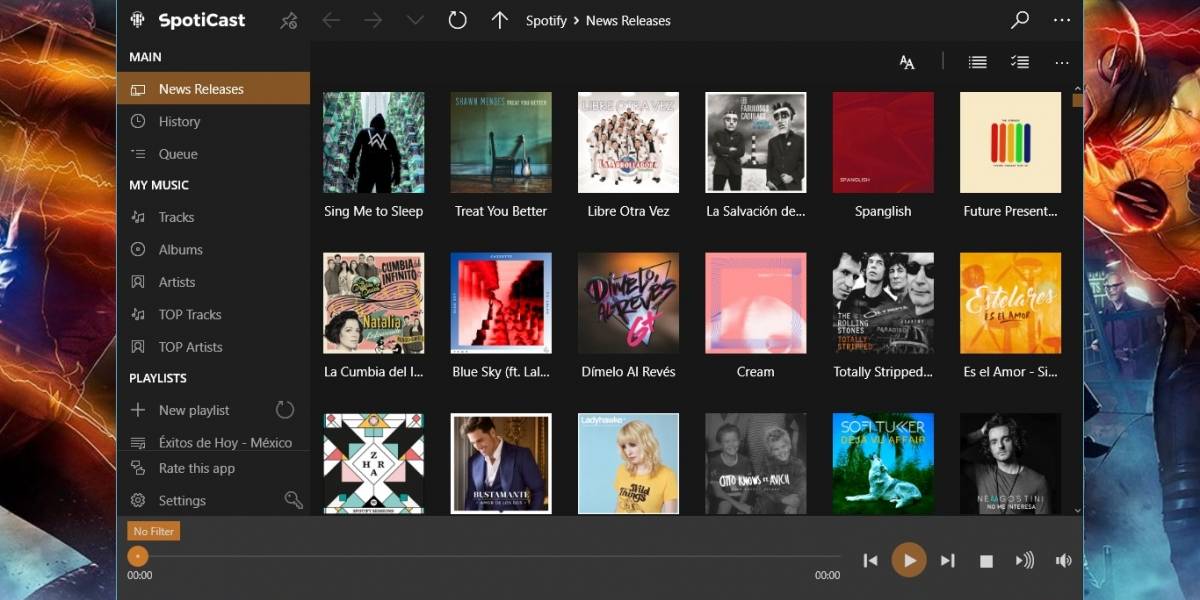 Spoticast es el primer cliente de Spotify para Windows 10