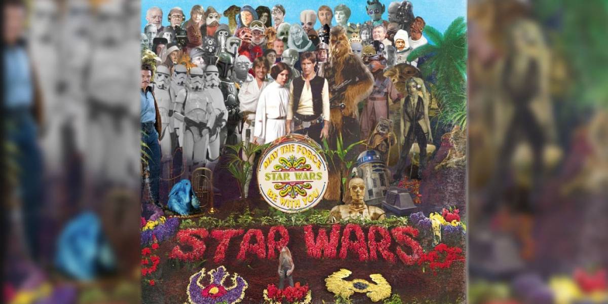 Ilustrador mezcla portadas de discos famosos con personajes de Star Wars