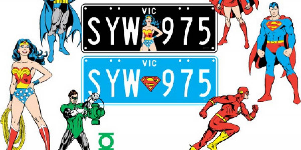 Pon a Batman en la placa de matrícula de tu auto