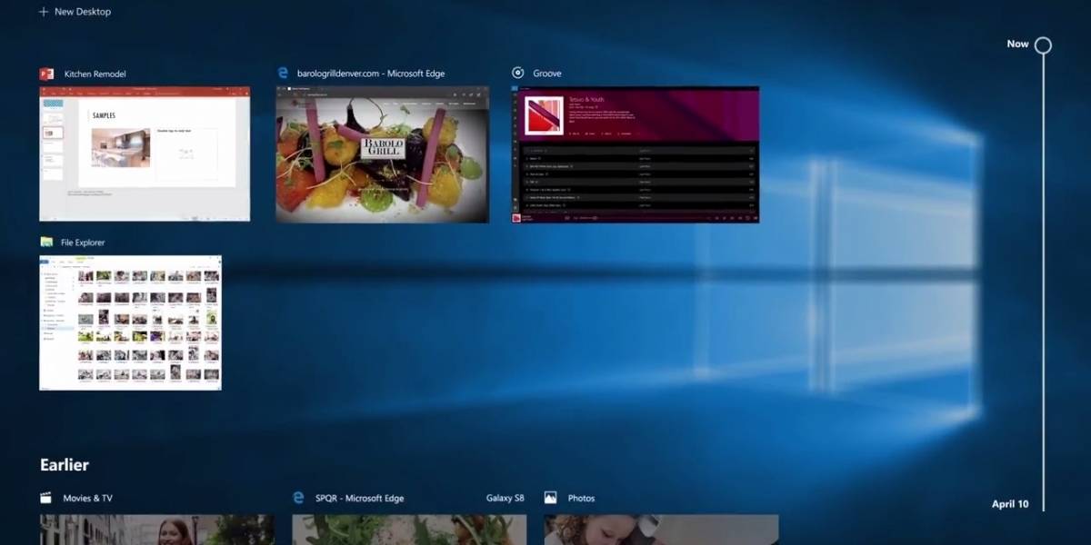 Timeline no llegará con Windows 10 Fall Creators Update