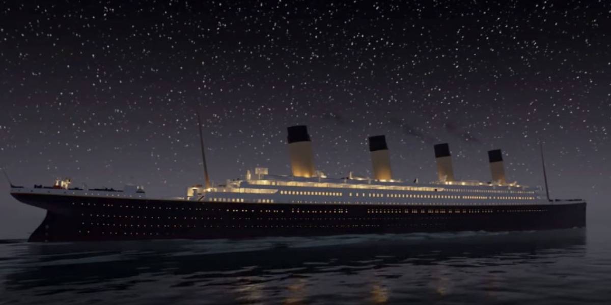 Esta simulación CGI muestra el hundimiento del Titanic en tiempo real