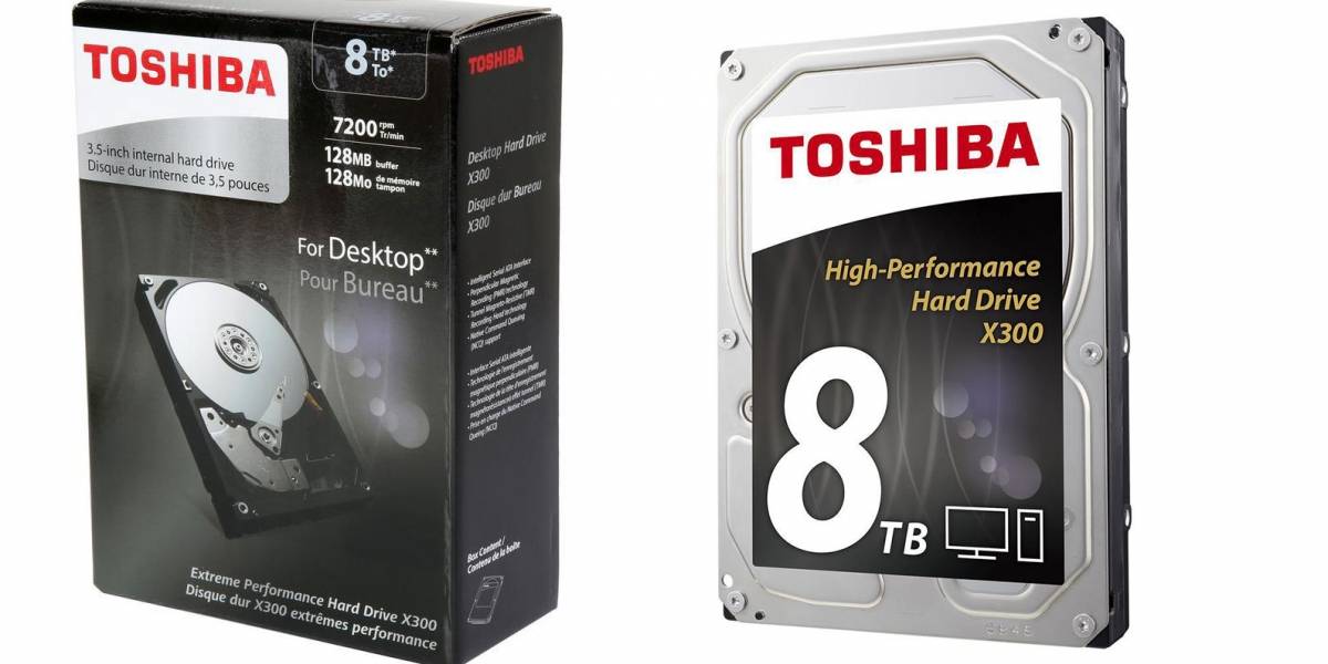 Toshiba lanza un disco duro de alto rendimiento de 8 TB