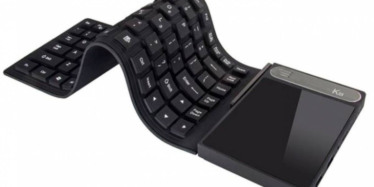 Este teclado flexible es en realidad una PC completa