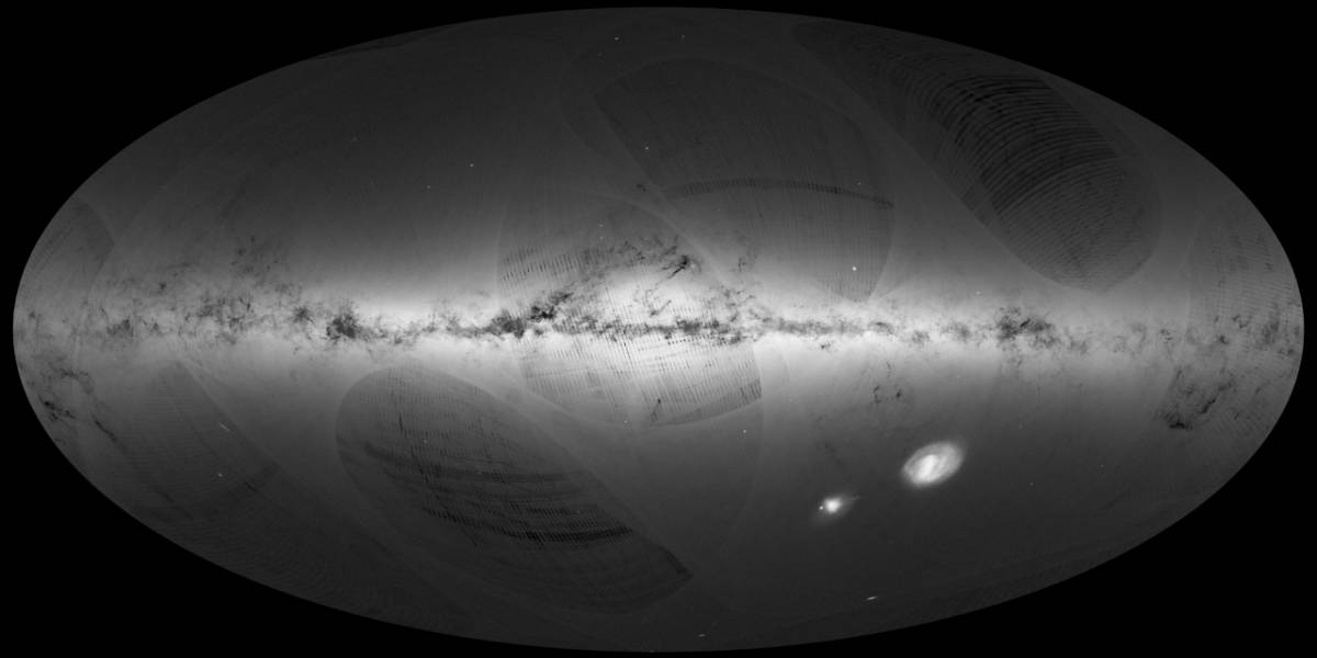 La misión Gaia ya tiene el primer mapa completo de la Vía Láctea