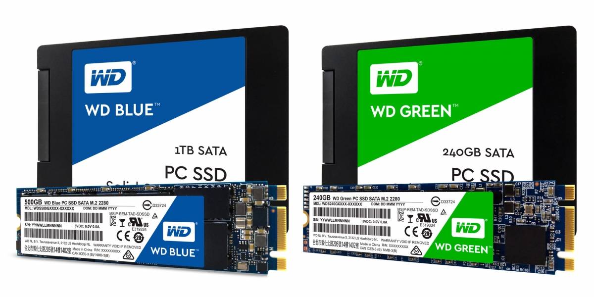 Western Digital lanza nuevos modelos de sus SSD WD Blue y WD Green