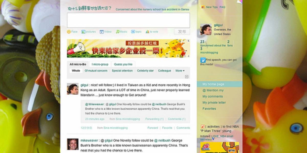 Weibo duplica a Twitter en cantidad de usuarios