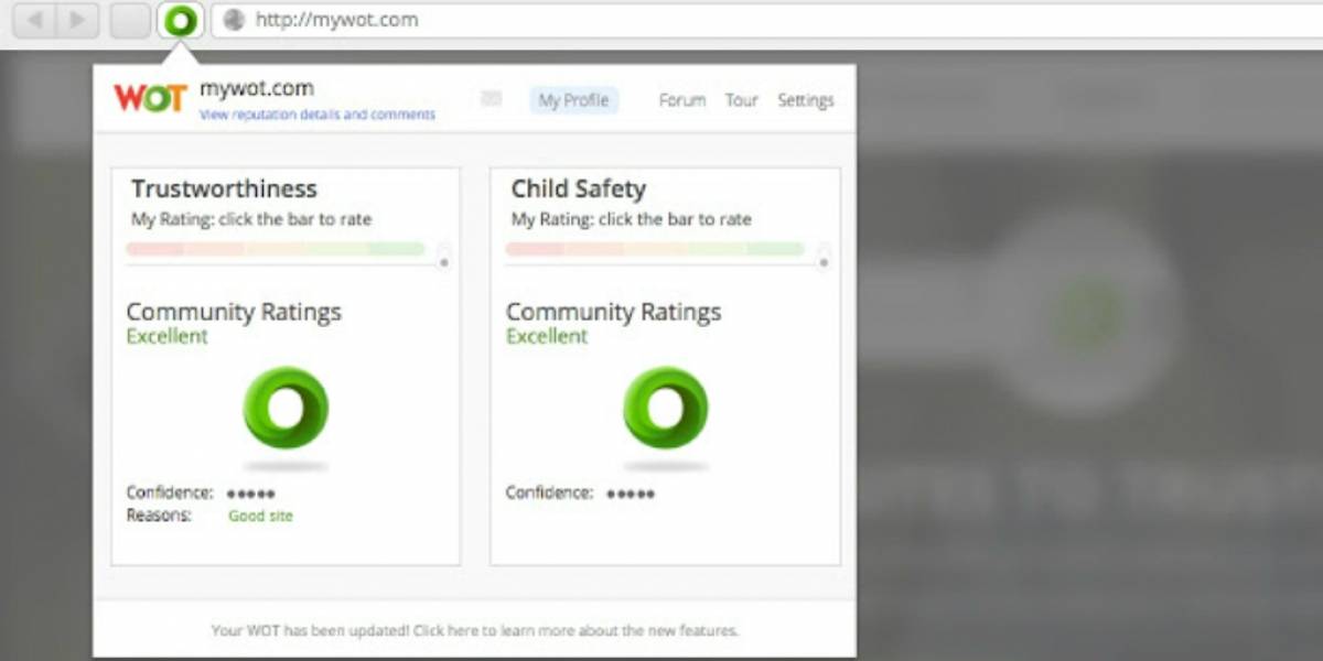 Chrome y Firefox retiran extensión WOT de su catálogo