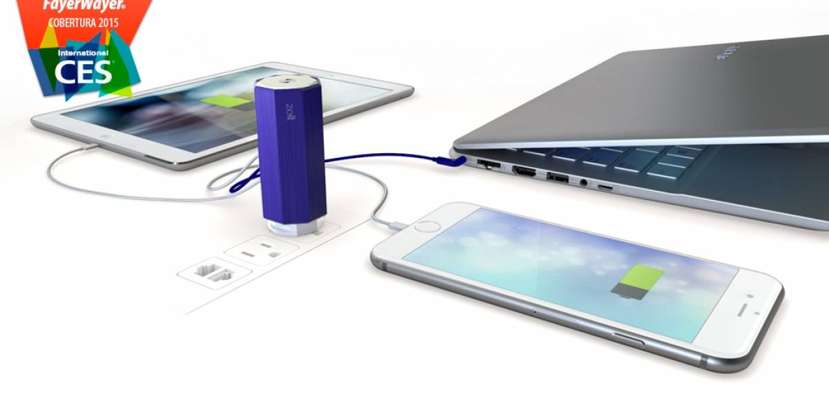 Zolt es un cargador para tu laptop, tablet y smartphone vía USB #CES2015