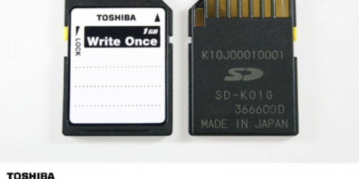 Toshiba Write-Once: Una Tarjeta SD de solo lectura