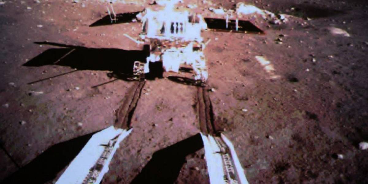 Ve como llegó a la Luna el robot chino "conejo de jade"
