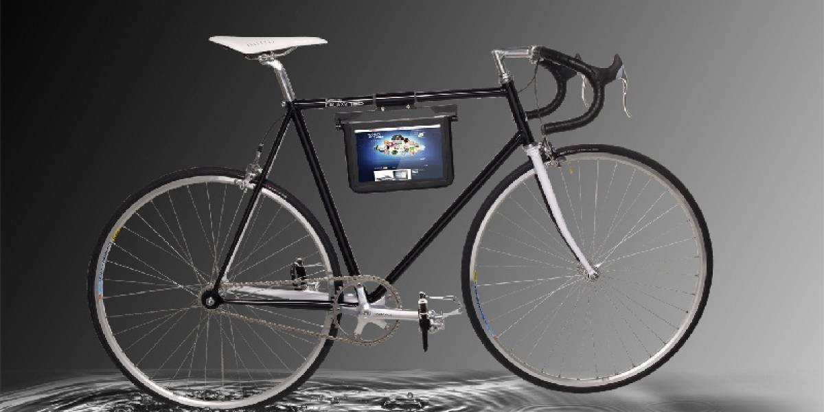 WTF: Samsung jura que queremos una bici para usar un Galaxy Tab entre los tobillos