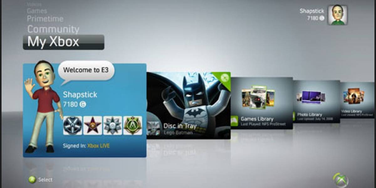 El nuevo Dashboard de XBOX 360 llega junto a una actualización obligatoria