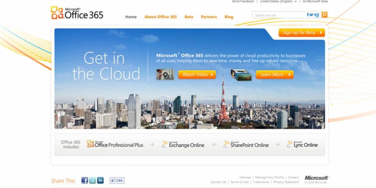 Microsoft anuncia sus propias Apps en la nube, llamadas "Office 365"