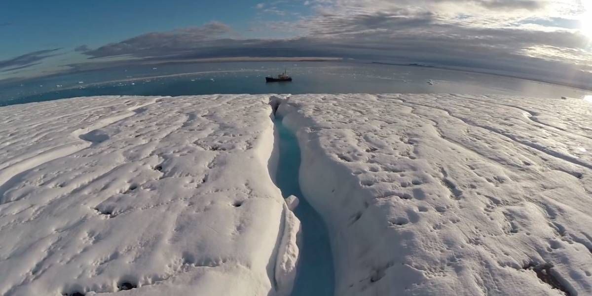La majestuosidad del Ártico vista desde un dron