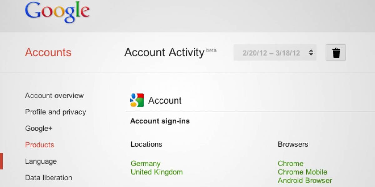 Analiza tu vida dentro de Google con Account Activity