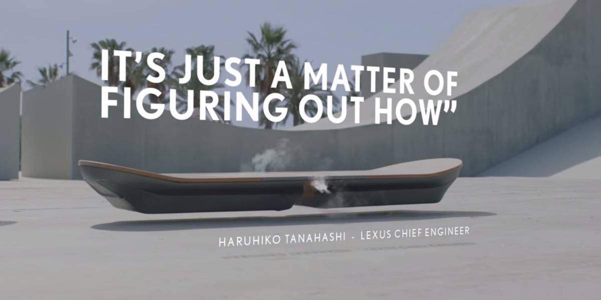 Lexus asegura haber creado una patineta voladora
