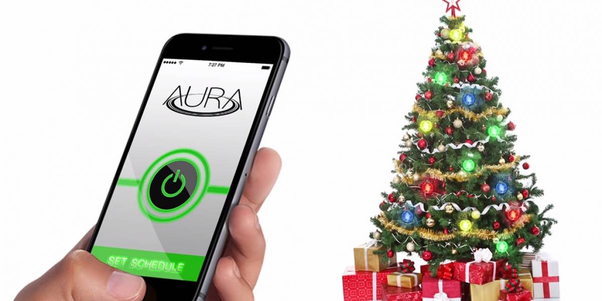 Aura, las luces navideñas inalámbricas que buscan suerte en Kickstarter