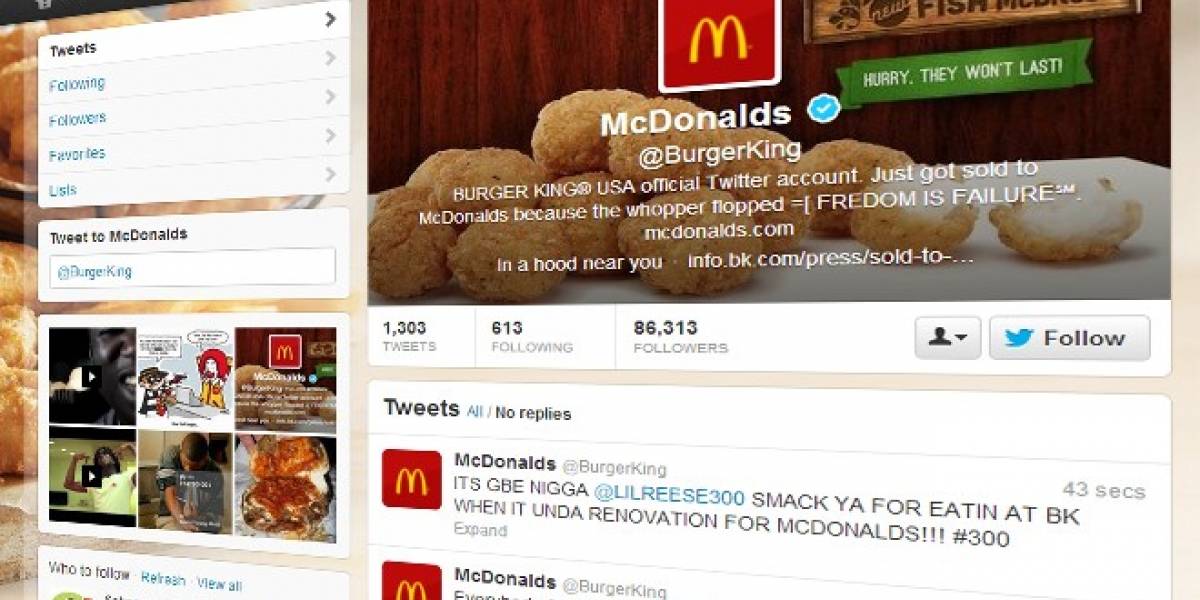Burger King pide disculpas luego del incidente con su cuenta en Twitter