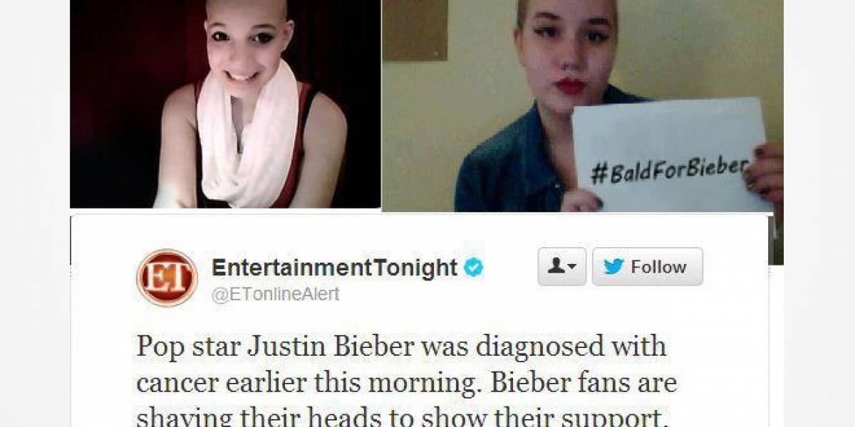 Fans de Justin Bieber se rapan por culpa de un tweet falso