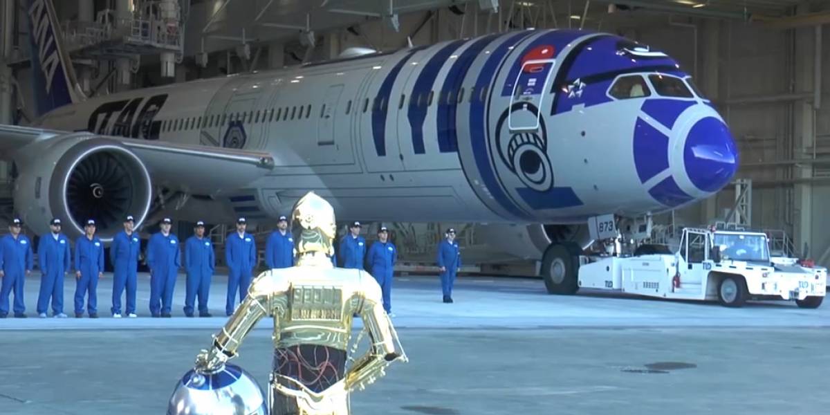 Se reveló el avión Boeing 'R2-D2' de All Nippon Airways