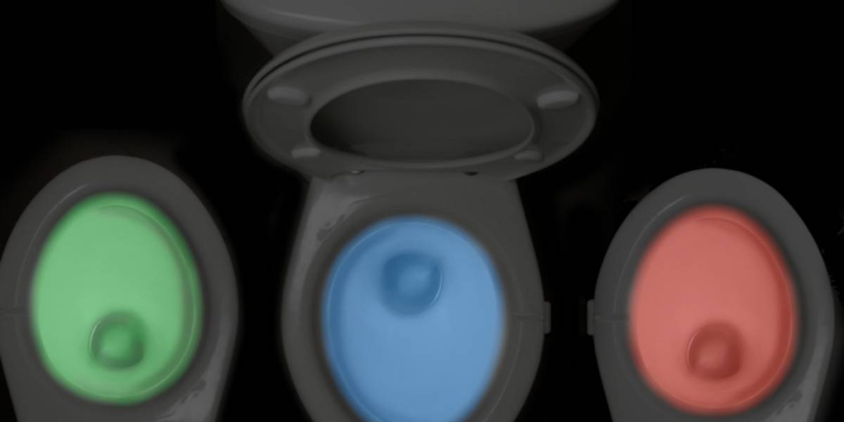 IllumiBowl convierte el inodoro en una fiesta de colores