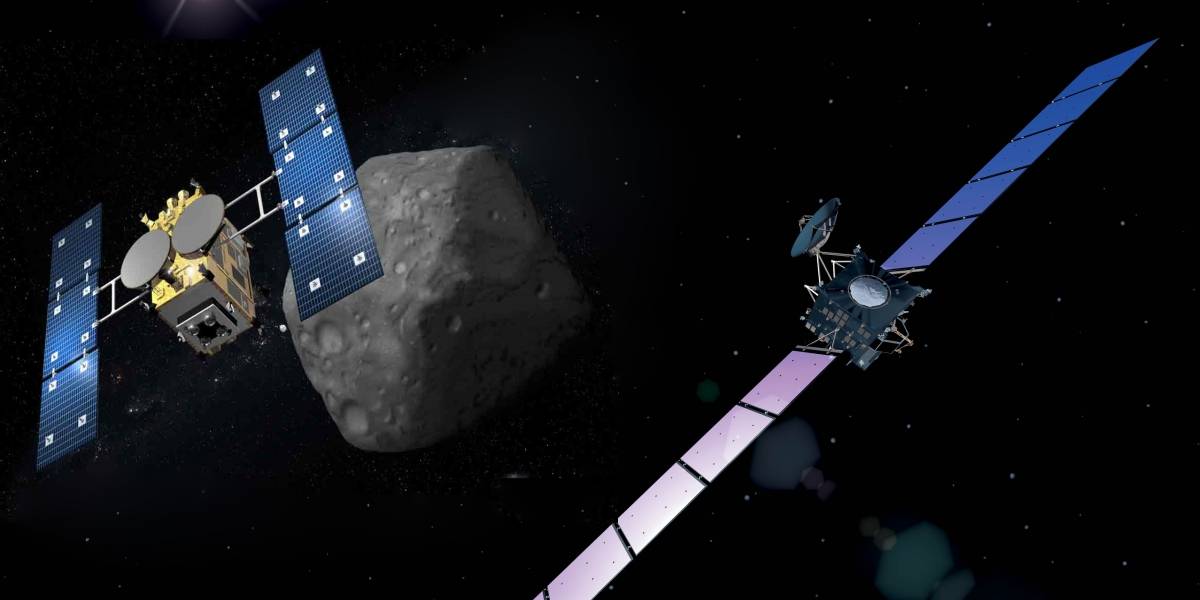 Rosetta vs. Hayabusa-2: un cara a cara en el espacio