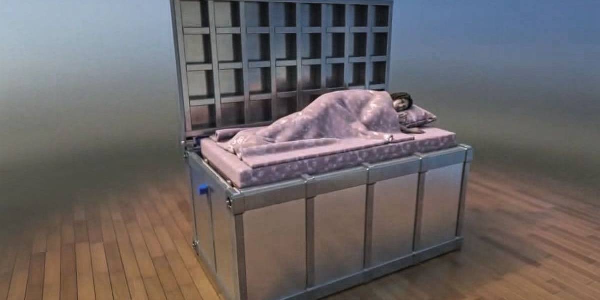 Esta cama antiterremotos no es apta para claustrofóbicos
