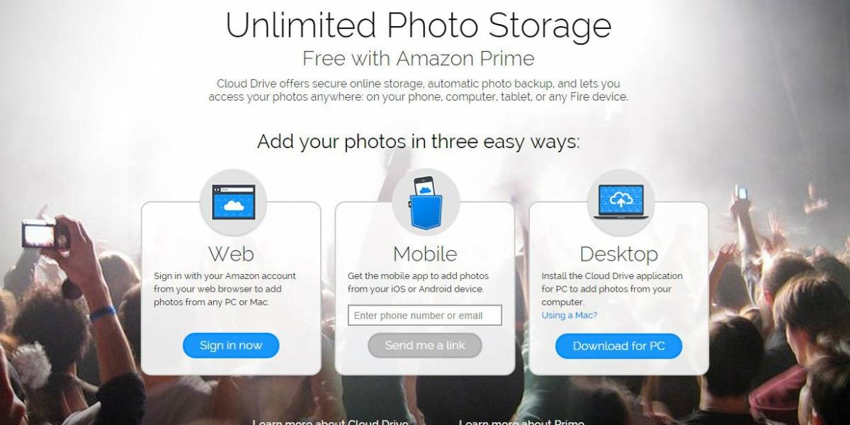 Amazon ahora ofrece almacenamiento ilimitado para fotos a los usuarios de Prime