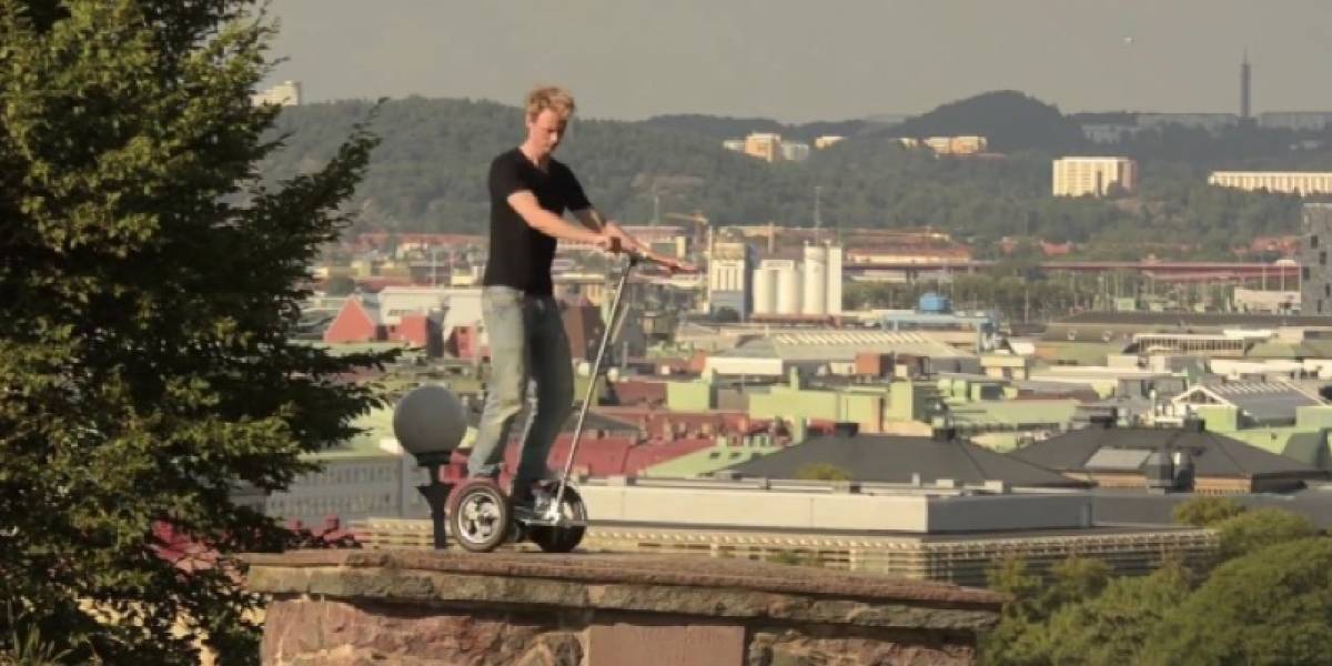 Sueco construye su propio segway