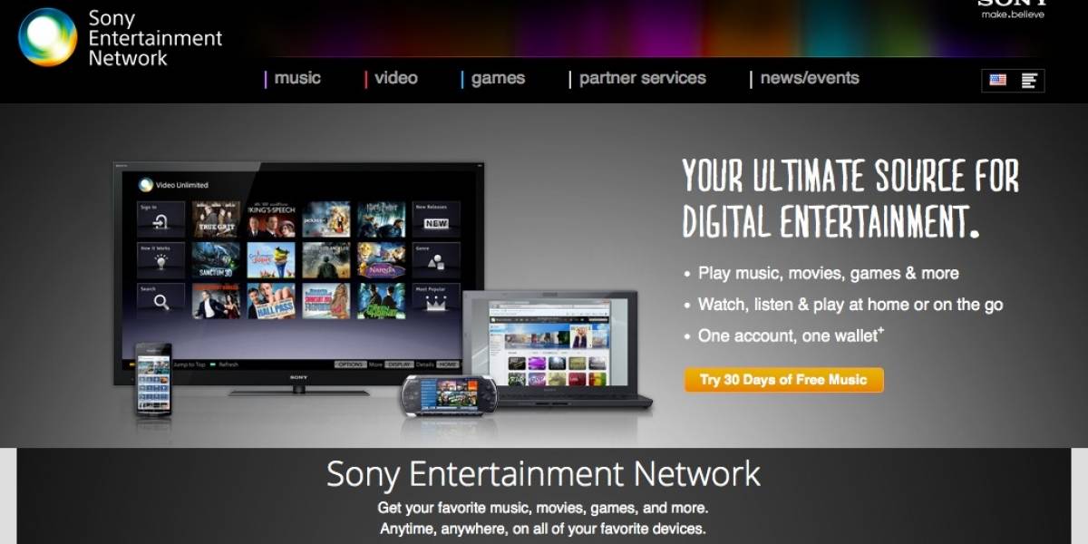 Sony elimina Qriocity y lanza "Entertainment Network"